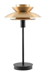 Lámpara Dina oro con base color negro. 51*31*31 cm