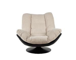 Sillón Roy giratorio 360º. Tapizado gris. 92*100*78 cm