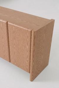 Aparador gio. 3 puertas, chapa roble 120*45*75.5 cm