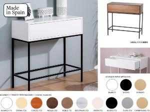 Consola lacada 1 C. 80 cm