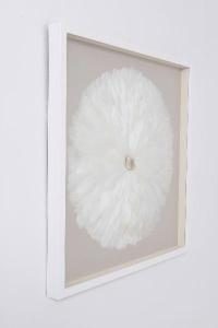 Cuadro vitrina con marco madera 80*80 cm