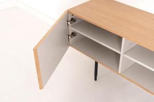 Mueble TV Kalmar chapa roble (KIT)