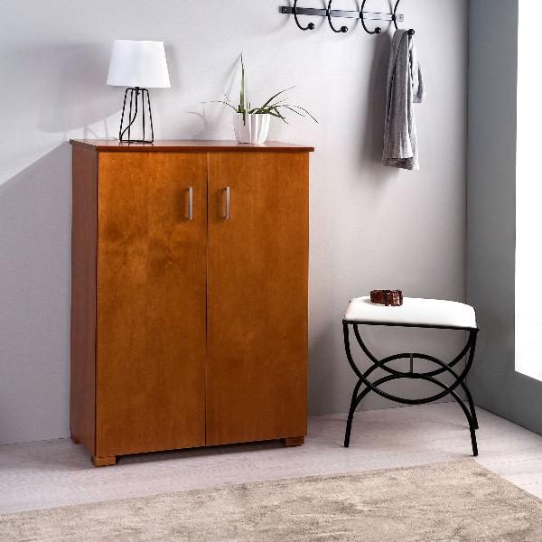 ZAPATERO 2 PUERTAS. 74 X 104 X 34 CM, MADERAPINO Y DM LACADO