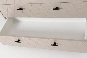 Comoda Diamond 4 C lacado visón 102*90*42 cm