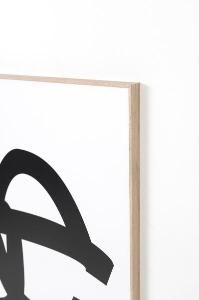 Set 2 cuadros con marco madera 50*70 cm/Ud.