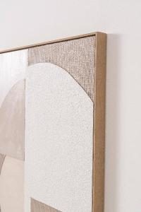 Set de 2 cuadros al óleo. Marco de madera color roble. 60*90 cm/ud.