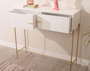 Console Milan avec 2 tiroirs, 95 cm