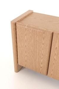 Buffet Gio plaqué chêne 180*45*75,5 cm