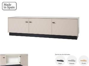 Mueble TV 3 P lacado Visón 180*50*40 cm