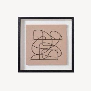 Cuadro vitrina con marco madera 60*80 cm