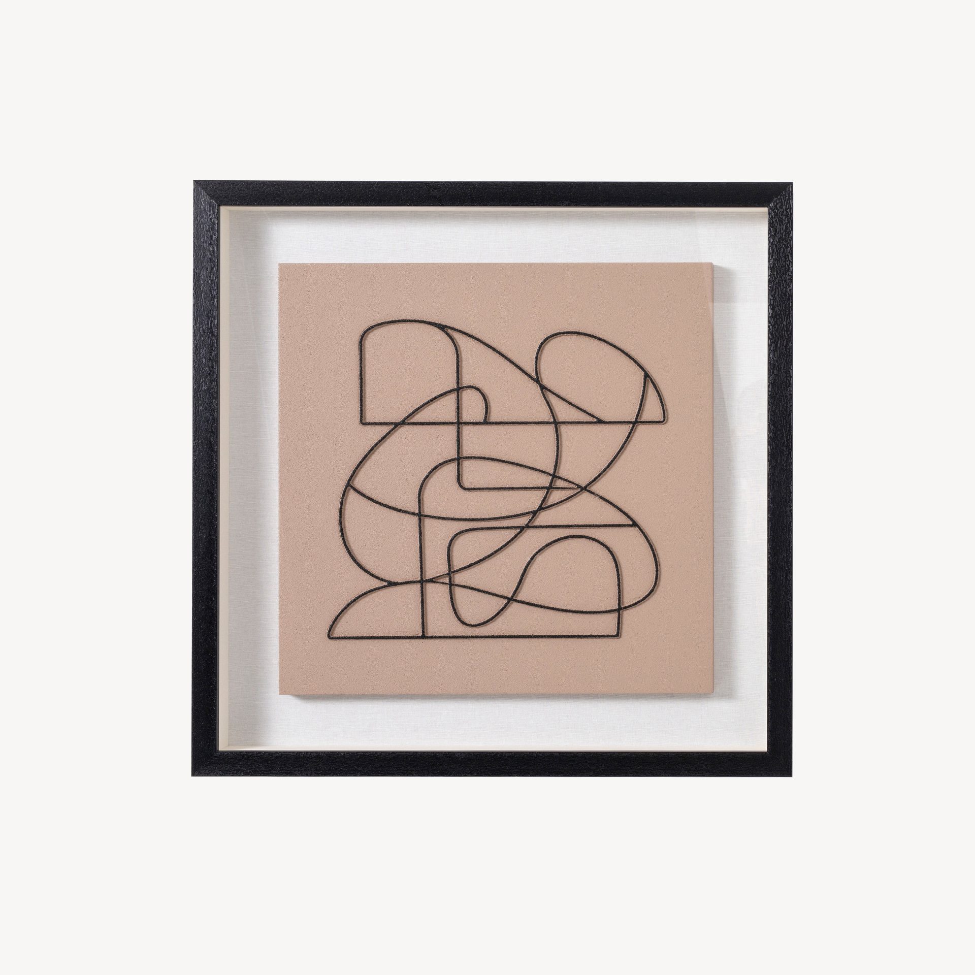 Cuadro vitrina con marco madera 60*80 cm