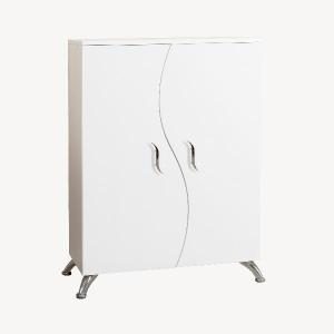 Zapatero lacado patas metal 122*80*36