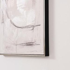 Set de 2 cuadros al óleo con marco de madera. 60*90 cm/ud.