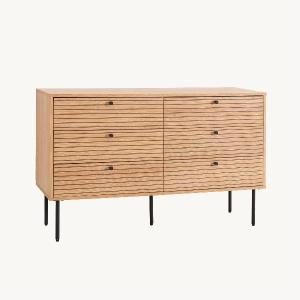 Cómoda Nela chapa roble (KIT)