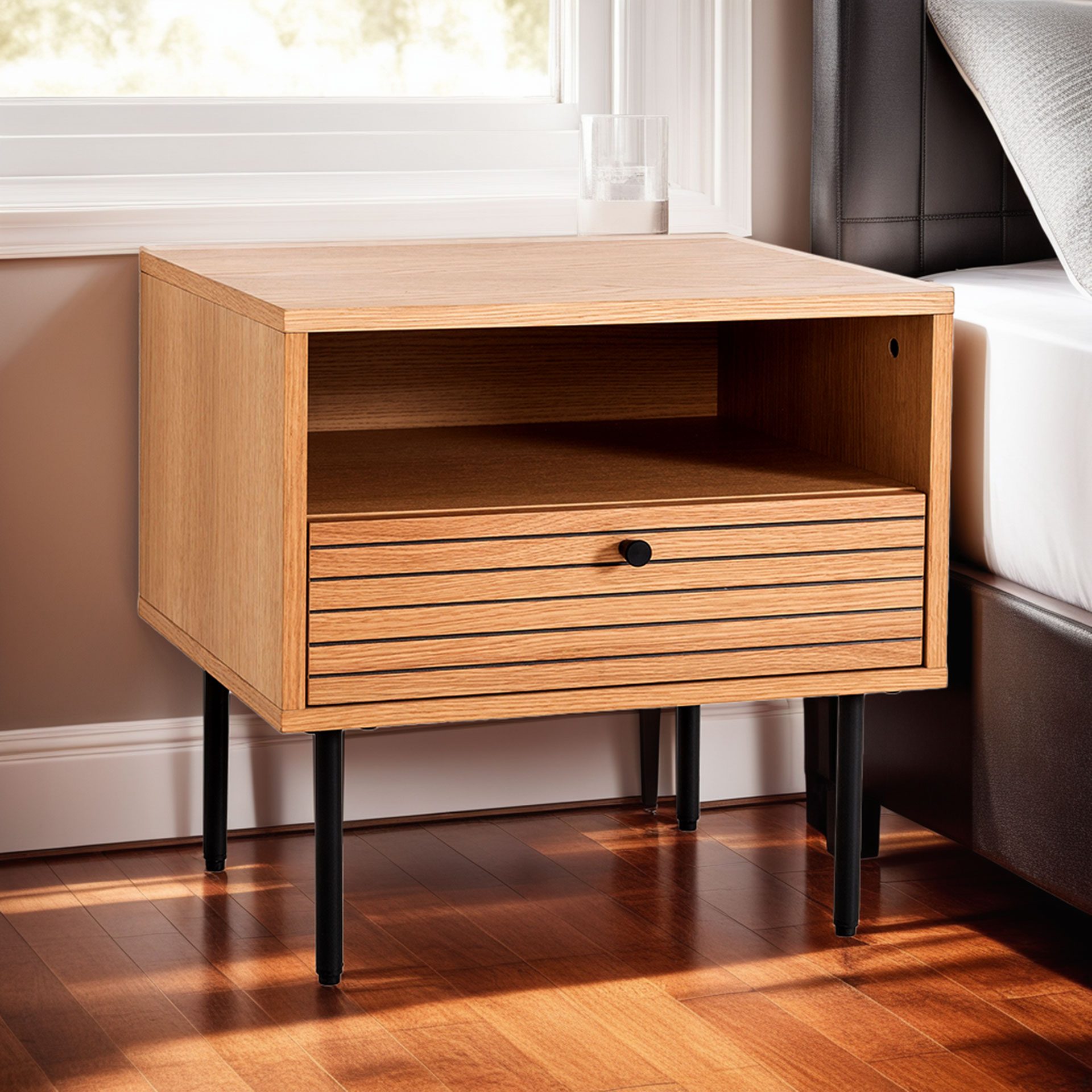 Table basse Nela en placage de chêne (KIT)