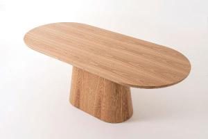 Tavolo da pranzo impiallacciato in rovere 200*90*75 cm