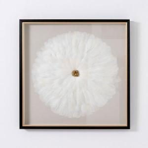 Cuadro vitrina con marco madera 80*80 cm