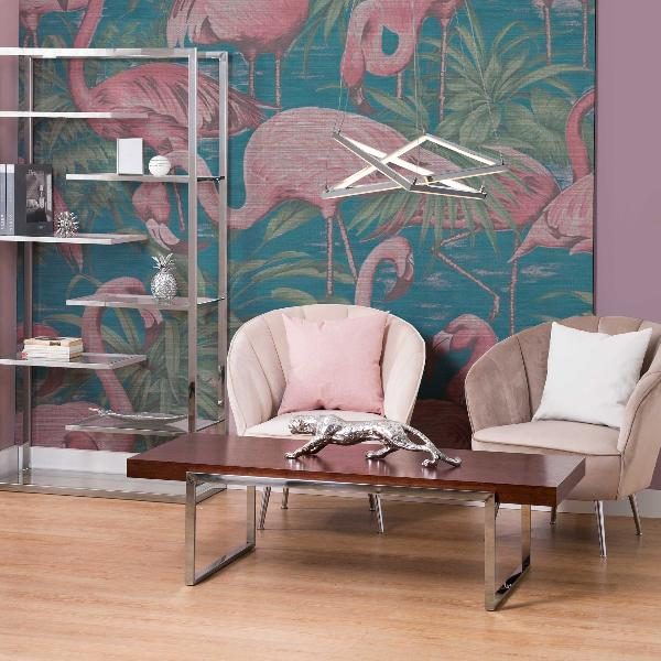 MESA SOFA MILAN ACERO + MADERA 140X63X39 CM