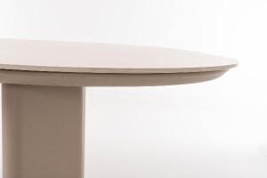 Mesa exterior blanco y tapa ceramica 180*90*75 cm