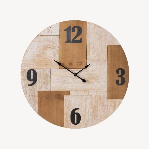 RELOJ PARED MADERA. 50*3*50 CM