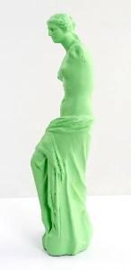 Escultura Venus verde 30 cm