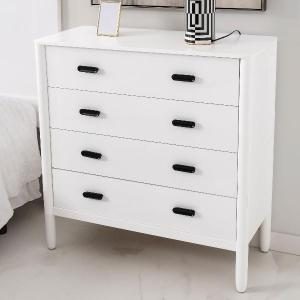 Florence 4-drawer dresser, white lacquer, 102 cm