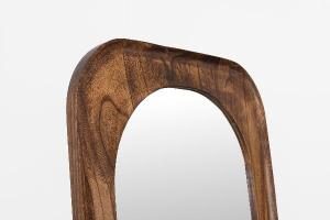 Floor mirror 160x60 cm, walnut wood