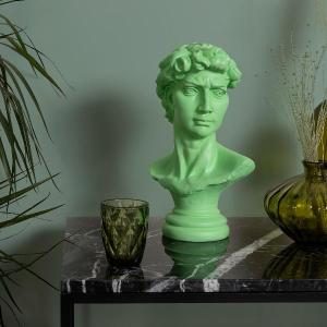 Escultura resina David verde 36 cm