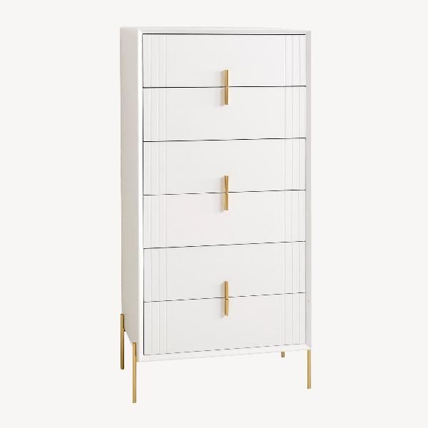 SINFONIER MILAN LACADO 6 CAJONES. GUIA FRENO 137*60*40 CM