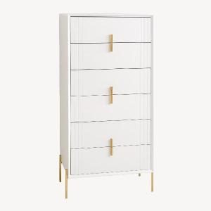 Mesita Milán lacada hueco + cajon