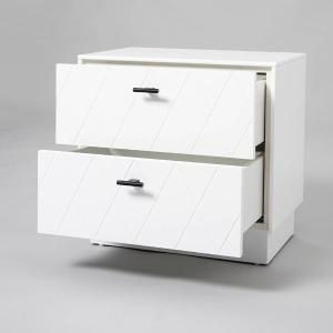 Mesita Diamond 2 C lacado blanco 51*50*34