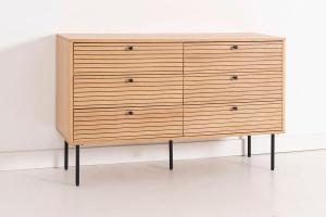 Cómoda Nela chapa roble (KIT)