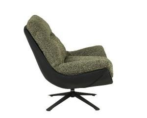 Fauteuil pivotant Ray 360º, revêtement vert