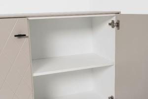 Consola Diamond 2 P lacado visón 121*80*40 cm