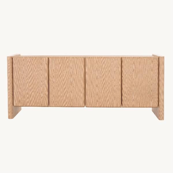 APARADOR GIO. 4 PUERTAS, CHAPA ROBLE 180*45*75.5 CM