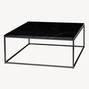 Mesa de centro metal y tapa de mármol 100*100*45 cm (elegir color base y color tapa mármol)