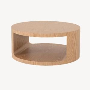 Mesa de sofá Judith, chapa roble. 80*80*35 cm