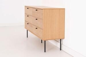 Cómoda Nela chapa roble (KIT)