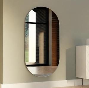 Espejo resina ovalado plata 150*80 cm