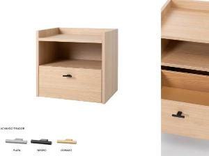 Small table with drawer and hollow oak melamine for hanging, 48 cm