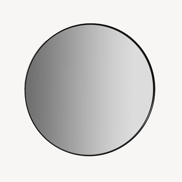 ESPEJOS REDONDOS MARCO ALUMINIO NEGRO 80, 100 Y 120 CM