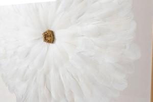 Cuadro vitrina con marco madera 80*80 cm