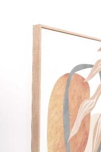 Set de 2 cuadros con marco de madera. 50*70 cm/ud.