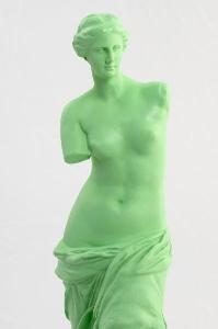 Escultura Venus verde 30 cm