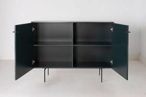 Consola Diamond 2 P lacado verde 121*80*40 cm