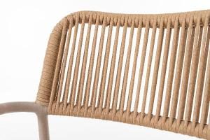 Silla Macarella blanca y asiento beige