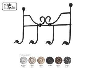 Appendiabiti da parete in ferro battuto 40*28 cm