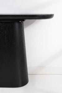 Console en placage de chêne noir et porcelaine 120*80*40 cm