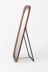 Floor mirror 160x60 cm, walnut wood