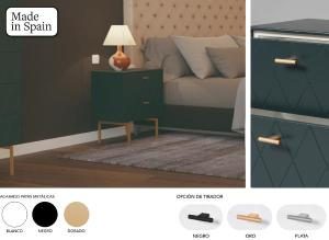 Mesita Diamond 2 C lacado verde 51*50*34 cm